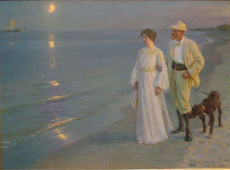 Peder Severin Kroyer Artist and his wife Spain oil painting art